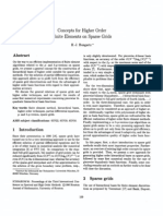 concepts of  higher order finite elements using sparse grids