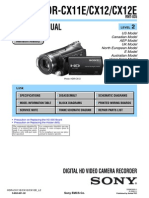 Sony HDR CX11E 12 E ServiceManualLevel2 v1.1 2008.11