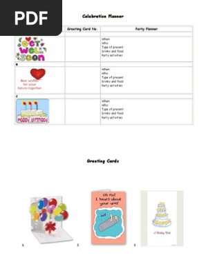 Celebration Planner