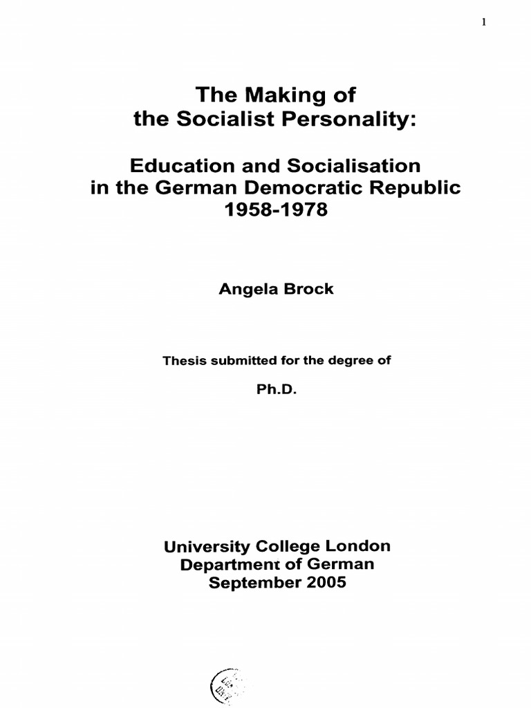 The Making Of The Socialist Personality East Germany Stasi - 
