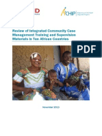 Review of Integrated Community Case Management Training and Supervision Materials in Ten African Countries