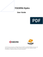 Kyo Cera Hydro User Manual