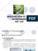 Introduction To Built Environment - Stdntversion