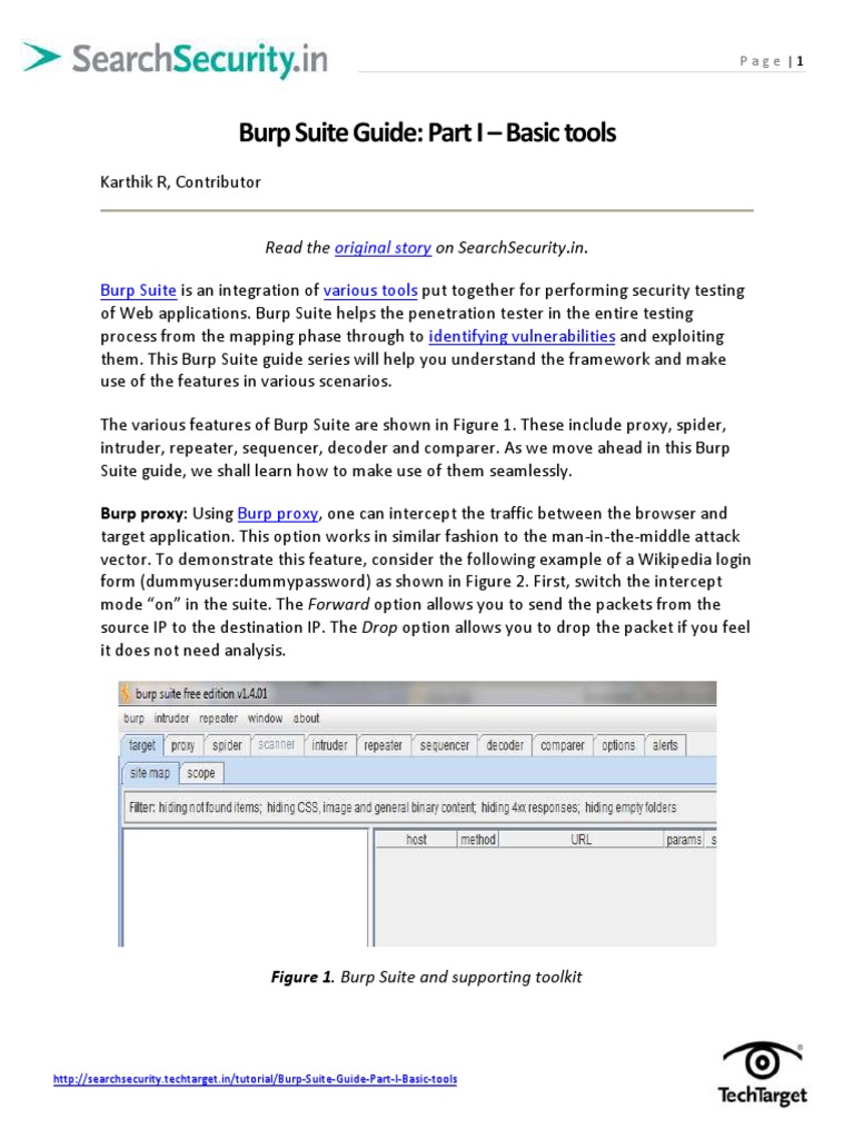 Burp Suite Guide: Basic Tools | PDF | Proxy Server | Information ...