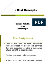 Basic Cost Concepts: Gourav Vallabh Xlri Jamshedpur