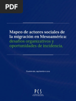 Mapeo Actores de La Migracion