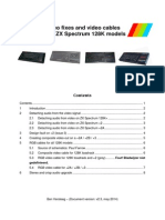 ZX Spectrum 128K Video Fixes and Video Cables