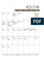 PCRS June - August 2014 Calendar