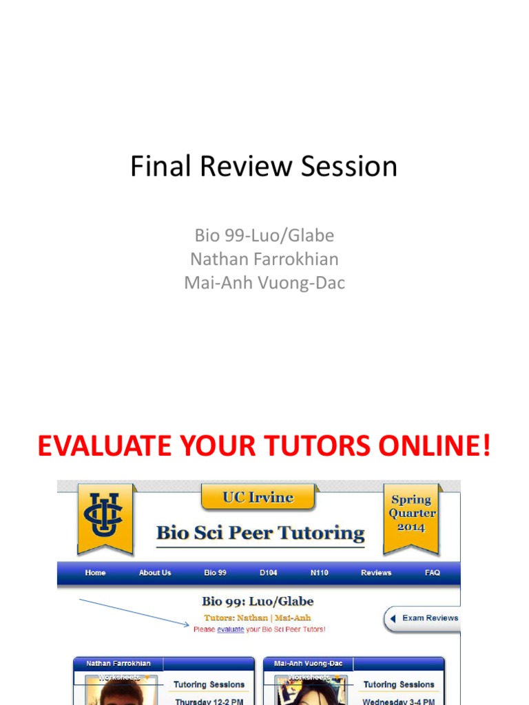 Biology 99 Final Review Guide | PDF | Translation (Biology) | Genetic Code