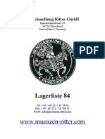 Münzhandlung Ritter Lagerliste 84