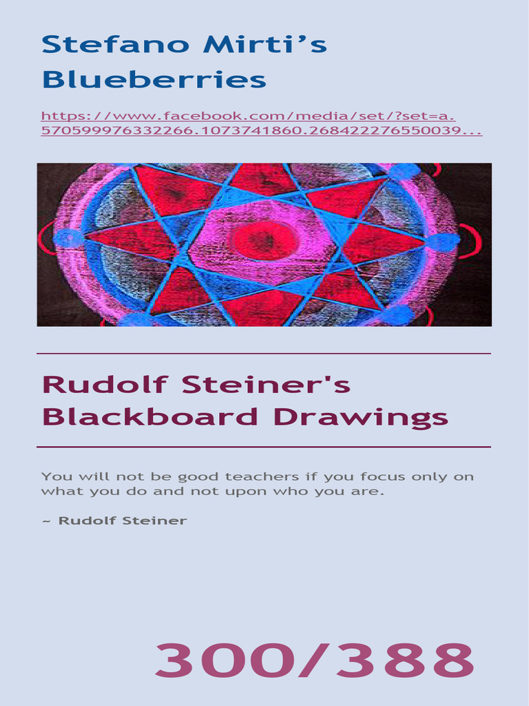 Rudolf Steiner's Blackboard Drawings