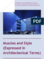 Muscles and Style (Expressed in Architectonical Terms)