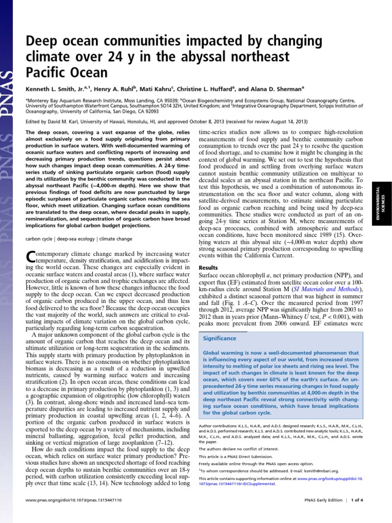 Deep Ocean Climate Impact Study | PDF | Primary Production | Phytoplankton