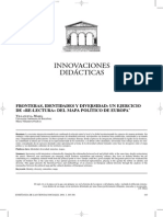 Innovaciones Didácticas: Fronteras, Identidades Y Diversidad: Un Ejercicio de Re-Lectura Del Mapa Político de Europa