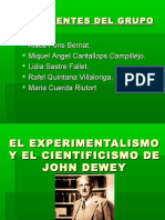 El Experimentalismo y Cientificismo de J.dewey