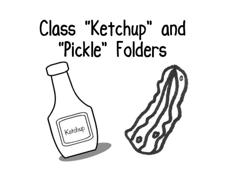 Ketchup & Pickle Folders | PDF | Schools | Teaching And Learning