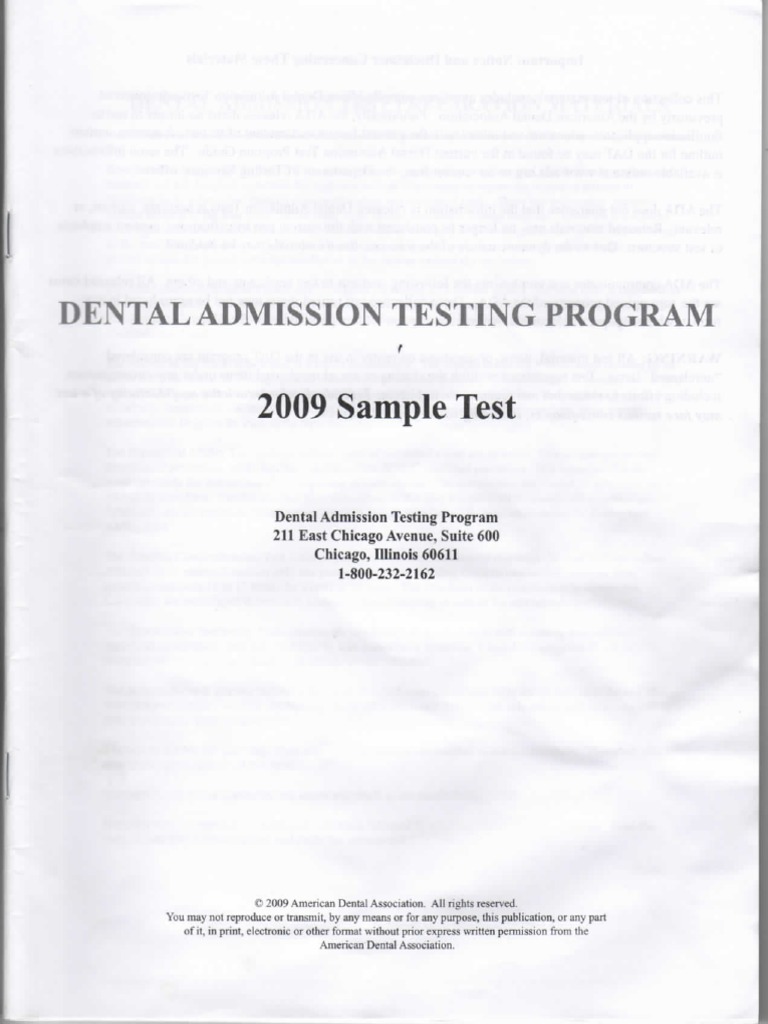 2009 dat practice test Ten Disadvantages Of 11 Dat Practice AH