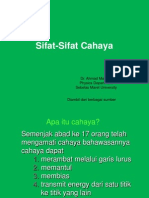 Sifat-Sifat Cahaya