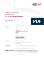Minnesota Special Olympics Summer Games Information
