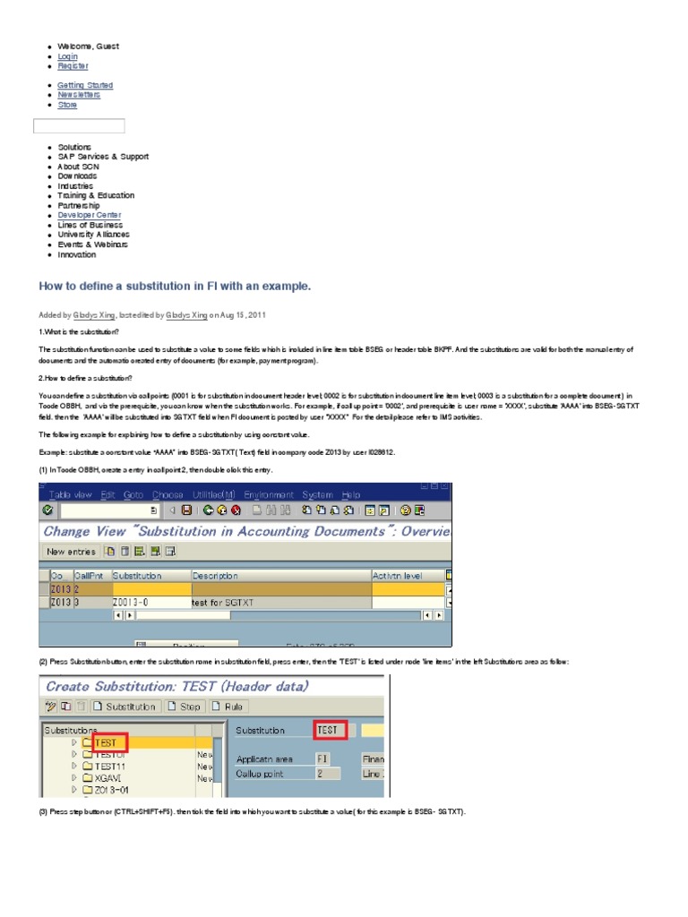 How To Define A Substitution in FI | PDF | Information Technology ...