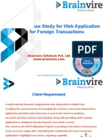 Case Study for Web Application for Foreign Transactions