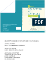 SEARCCT Selection of Articles Vol. 1-2013