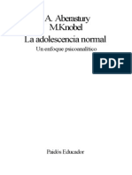 Arminda Autor Aberastury - La Adolescencia Normal, Un Enfoque Psicoanalítico