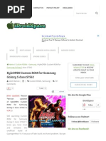 Download KyleOPEN Custom ROM for Samsung Galaxy S Duos S7562 by sssbulbul SN231395213 doc pdf