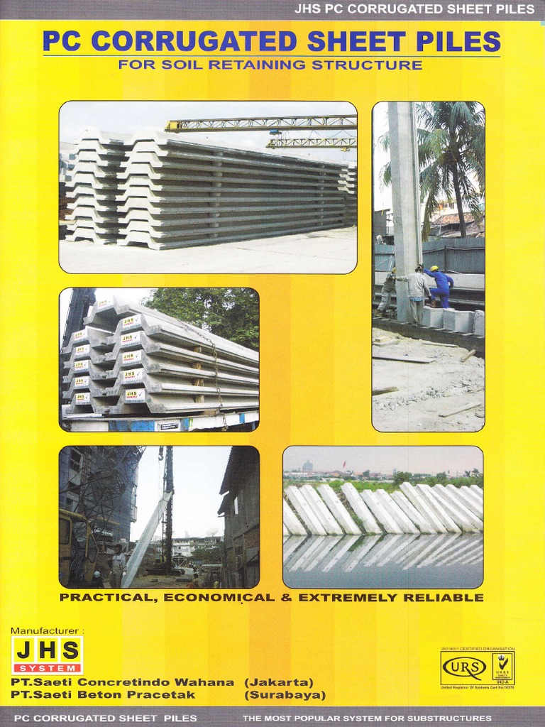 Corrugated Sheet Pile Deep Foundation Geotechnical Engineering