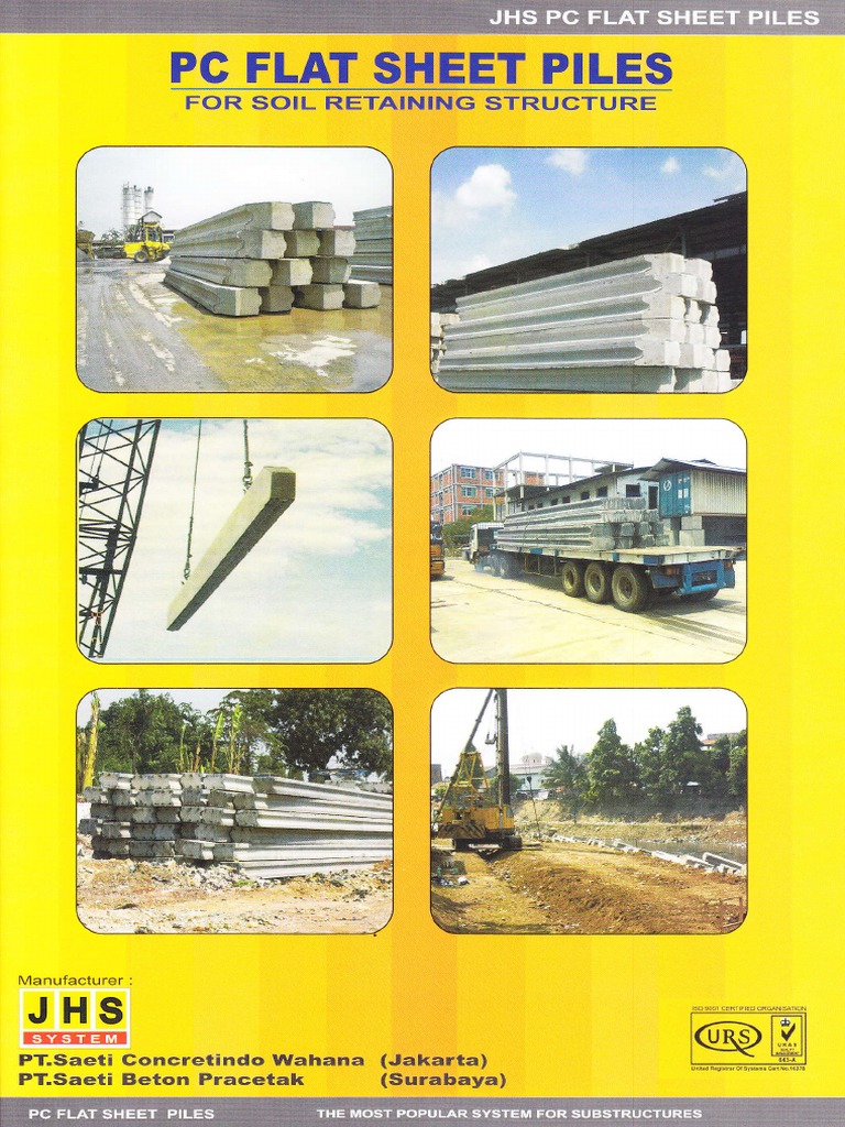 PC Flat Sheet Piles for Retaining Walls | PDF