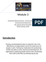 Training and development