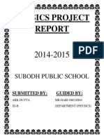 Physics Project Report Ark Dutta