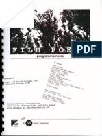Film Poems Programme Notes (1998)