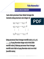 Persamaan Linear Homogen