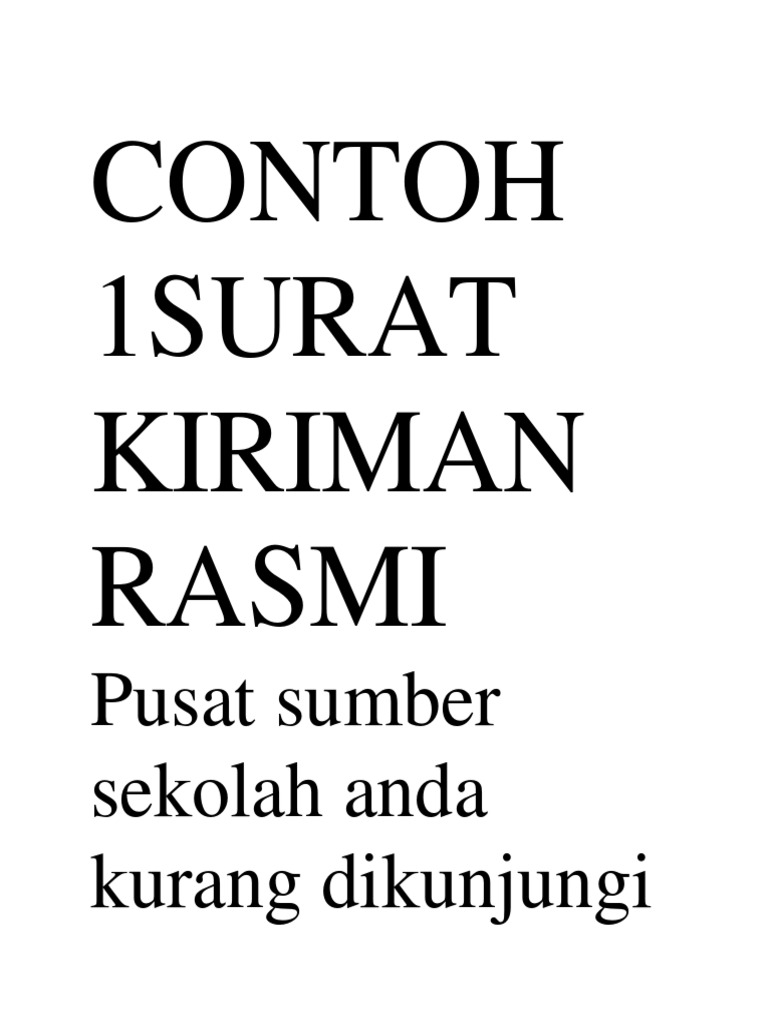 Surat Kiriman Rasmi