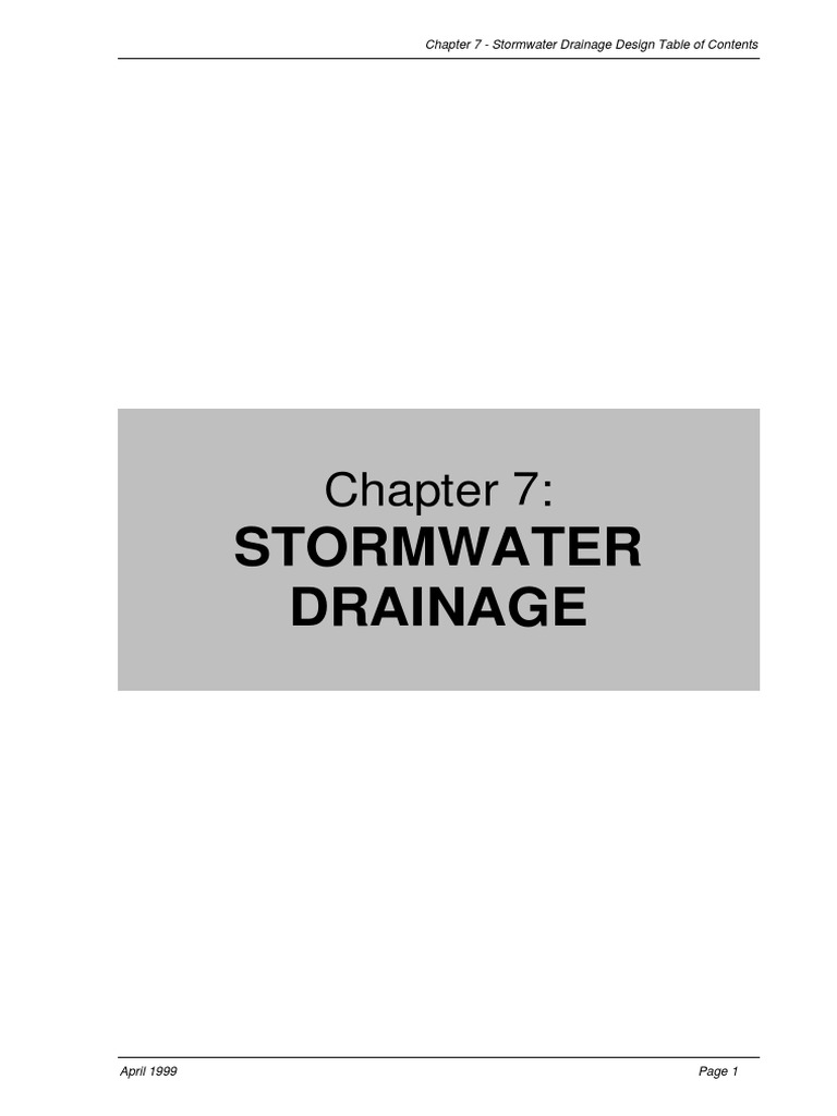 Stormwater Drainage Design Guidelines | PDF | Flood | Surface Runoff