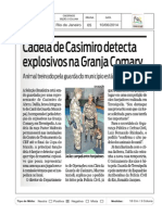 JORNAL O DIA - 10 de JUNHO de 2014 (Cadela de Casimiro de Abreu Detecta Explosivos Na Granja Comary)