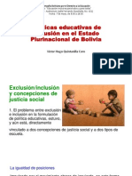 Políticas Educativas de Inclusión en El Estado Plurinacional-Quintanilla