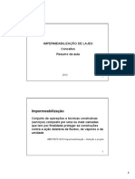 Aut0188 2013 Impermeablizacao Lajes Resumo Aula