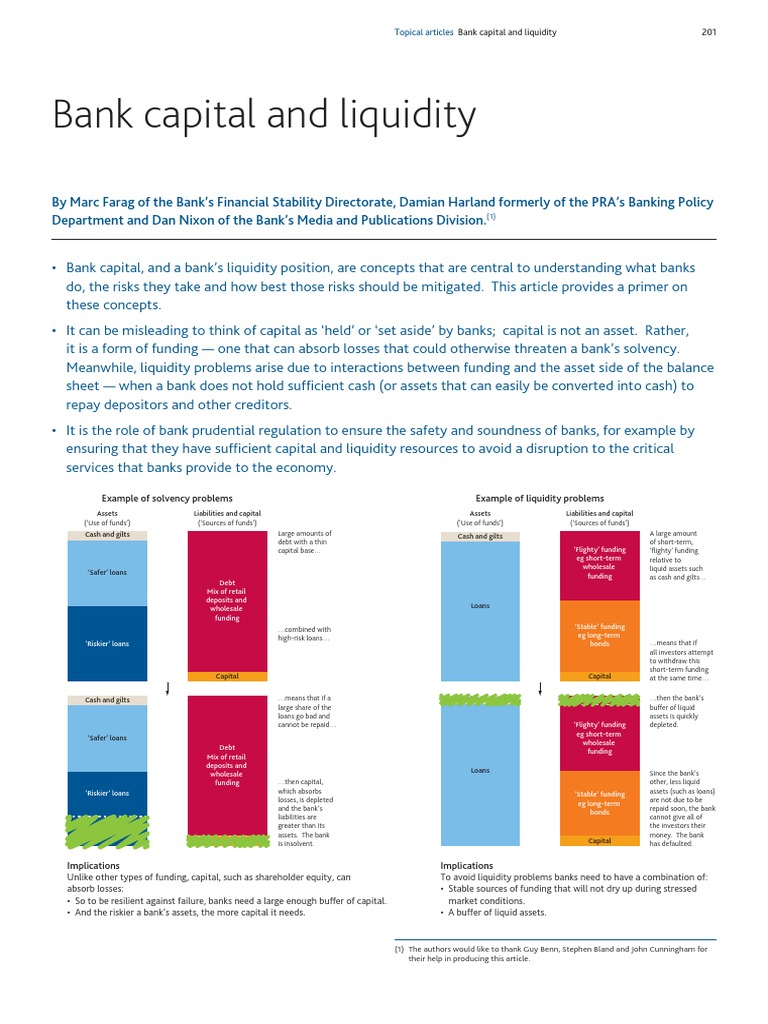 Bank Capital and Liquidity Bank of England Q3 2013 Market Liquidity