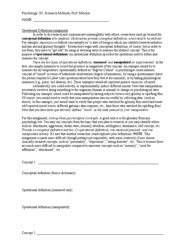Operational definitions in research study picture