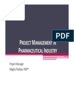 Project Management Pharma Industry