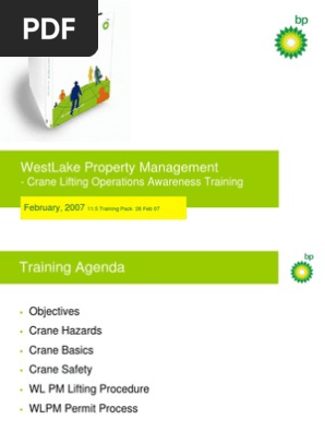 Crane Lifting Awareness Training