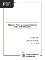 Migration Policy and Irregular Workers in the United Kingdom