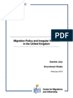 Migration Policy and Irregular Workers in The United Kingdom