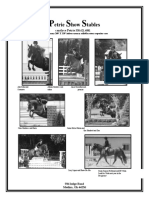 Petrie Show Stables Opha Newsletter Ad