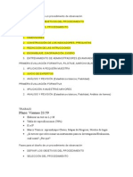 Fases Para El Diseño de Un Procedimiento de Observación