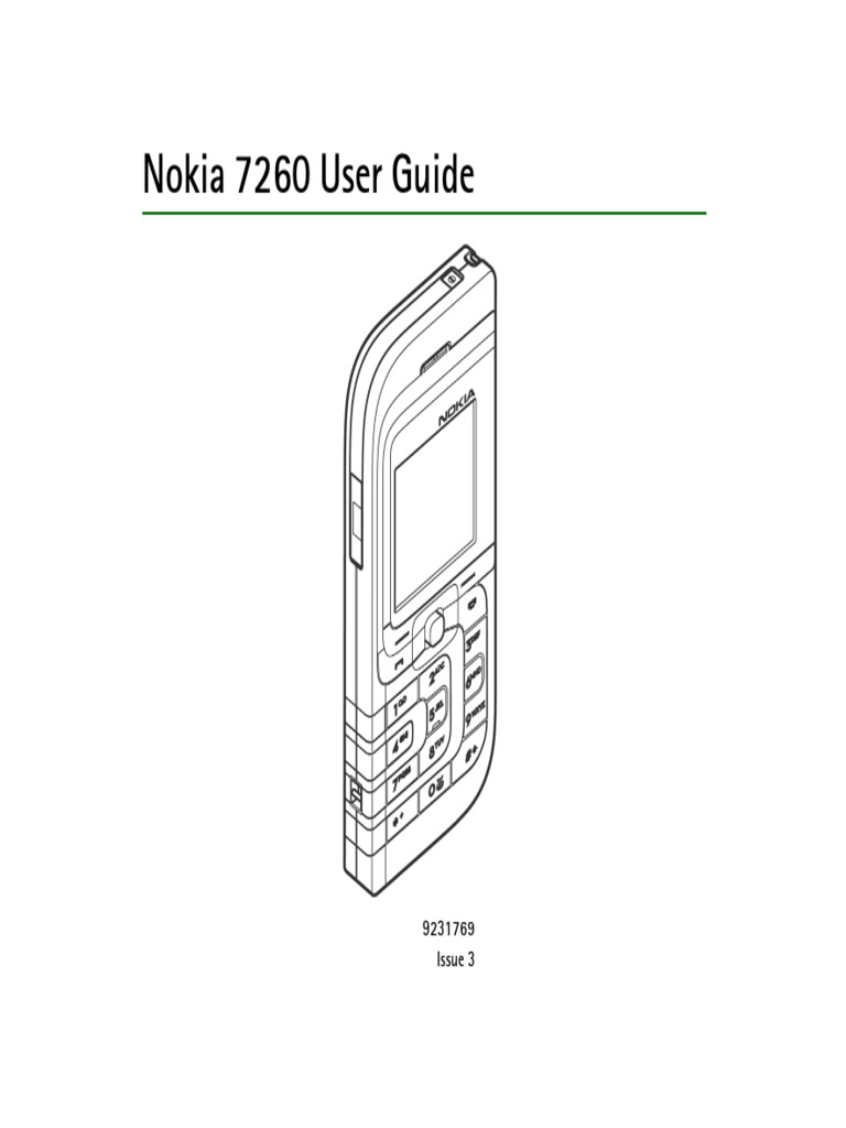 Nokia 7260 UG en | PDF | Battery Charger | Personal Identification Number