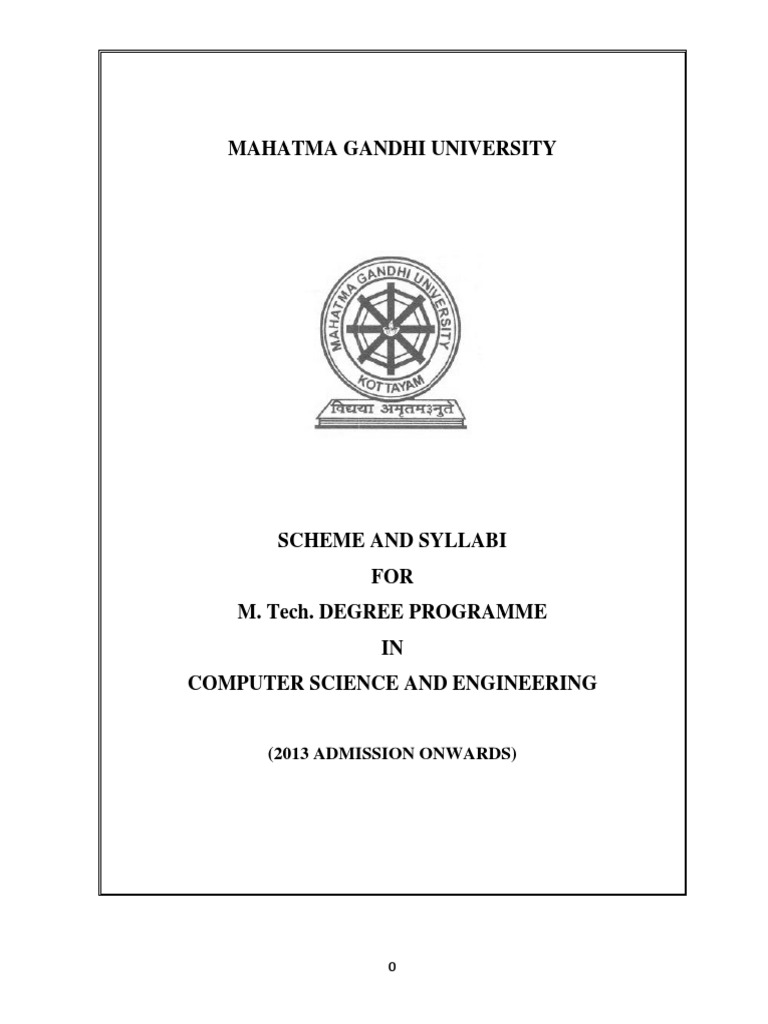 M.Tech Computer Science Semester II Syllabus | PDF | Resource ...