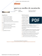 Tudo Gostoso - Canguru Ao Molho de Mostarda - Imprimir PDF